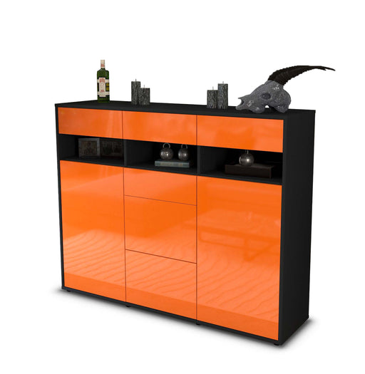 Highboard Ylenia, Orange Studio (136x108x35cm) - Stil.Zeit Möbel GmbH