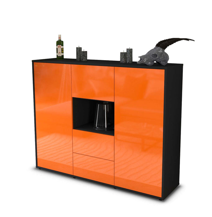 Highboard Nila, Orange Studio (136x108x35cm) - Stil.Zeit Möbel GmbH