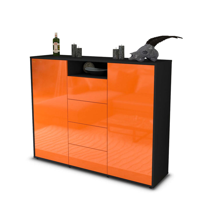 Highboard Nives, Orange Studio (136x108x35cm) - Stil.Zeit Möbel GmbH