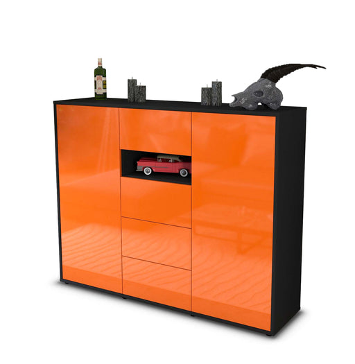 Highboard Noe, Orange Studio (136x108x35cm) - Stil.Zeit Möbel GmbH