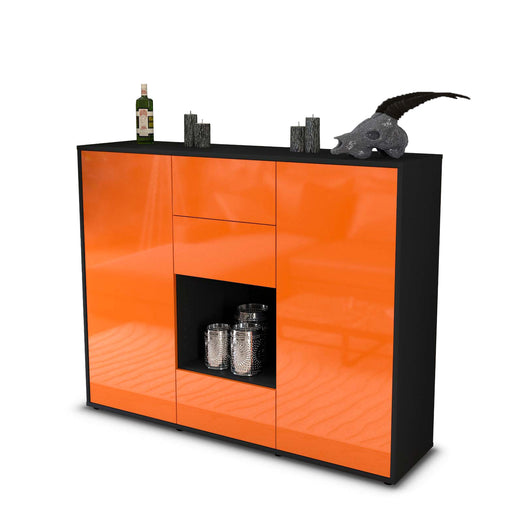 Highboard Nora, Orange Studio (136x108x35cm) - Stil.Zeit Möbel GmbH