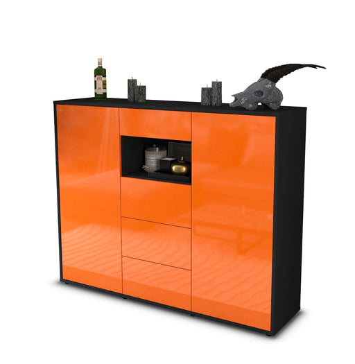 Highboard Ornella, Orange Studio (136x108x35cm) - Stil.Zeit Möbel GmbH