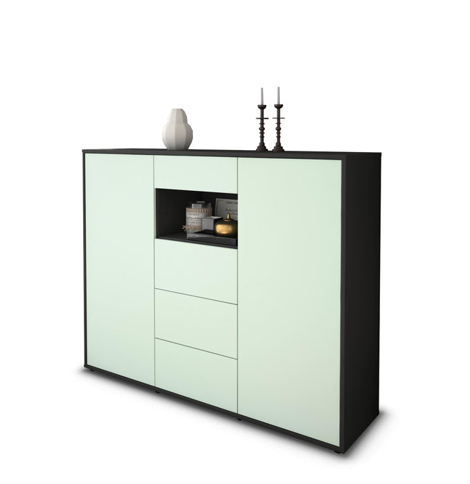 Highboard Ornella, Mint Studio (136x108x35cm) - Stil.Zeit Möbel GmbH