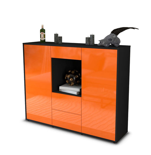 Highboard Ortensia, Orange Studio (136x108x35cm) - Stil.Zeit Möbel GmbH