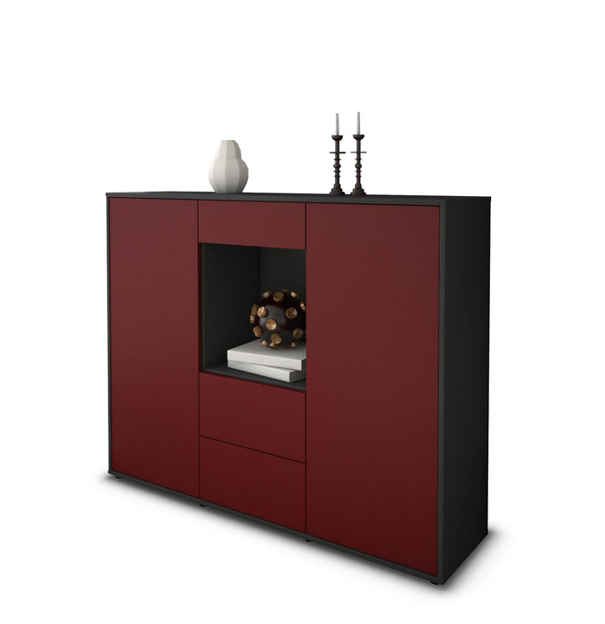 Highboard Ortensia, Bordeaux Studio (136x108x35cm) - Stil.Zeit Möbel GmbH