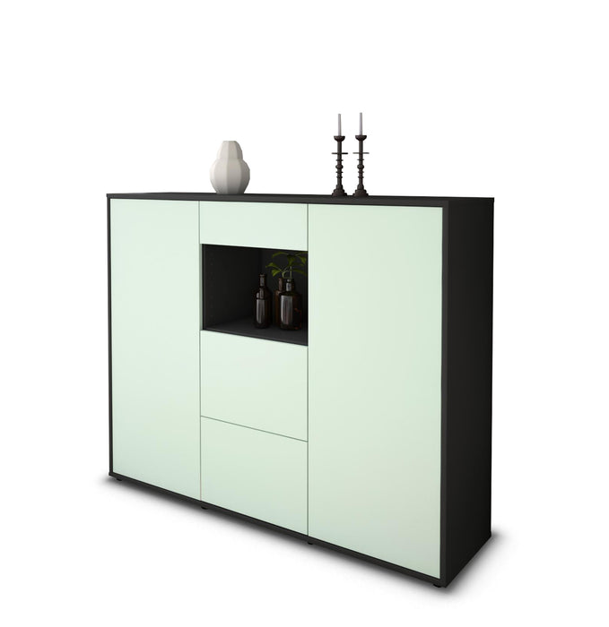 Highboard Rachelle, Mint Studio (136x108x35cm) - Stil.Zeit Möbel GmbH