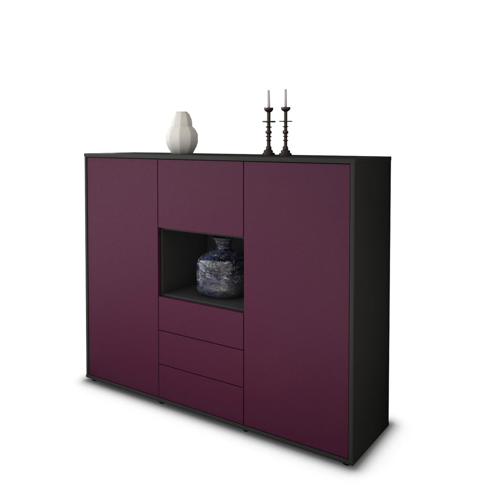 Highboard Ravenna, Lila Studio (136x108x35cm) - Stil.Zeit Möbel GmbH