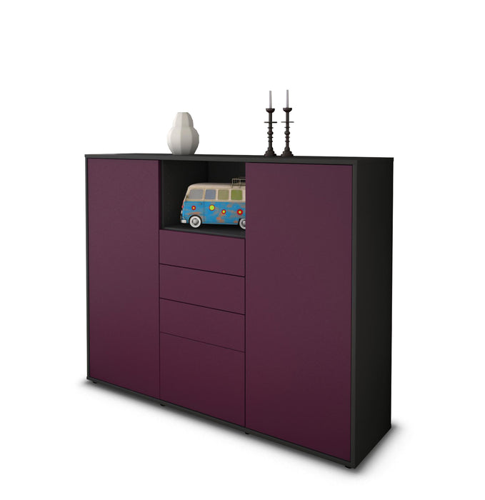 Highboard Rebecca, Lila Studio (136x108x35cm) - Stil.Zeit Möbel GmbH