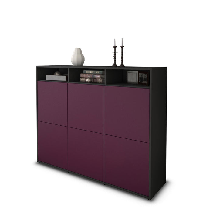 Highboard Sara, Lila Studio (136x108x35cm) - Stil.Zeit Möbel GmbH