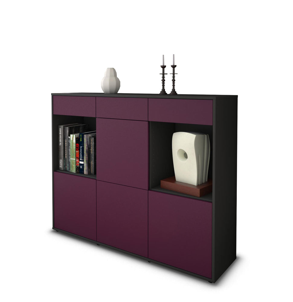 Highboard Selena, Lila Studio (136x108x35cm) - Stil.Zeit Möbel GmbH