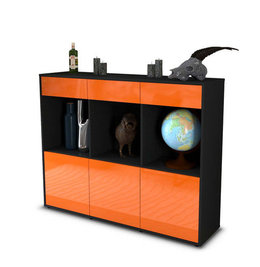 Highboard Selina, Orange Studio (136x108x35cm) - Stil.Zeit Möbel GmbH