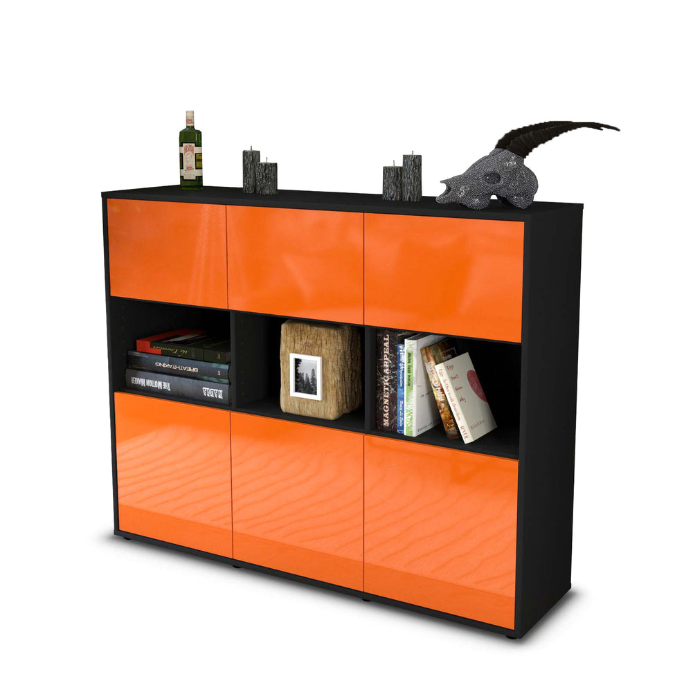 Highboard Sira, Orange Studio (136x108x35cm) - Stil.Zeit Möbel GmbH