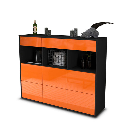 Highboard Stella, Orange Studio (136x108x35cm) - Stil.Zeit Möbel GmbH