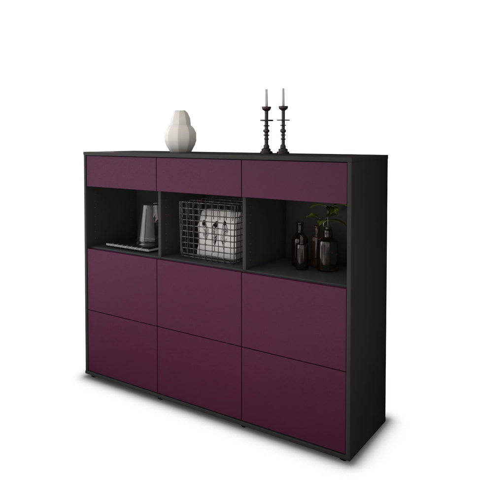 Highboard Stella, Lila Studio (136x108x35cm) - Stil.Zeit Möbel GmbH