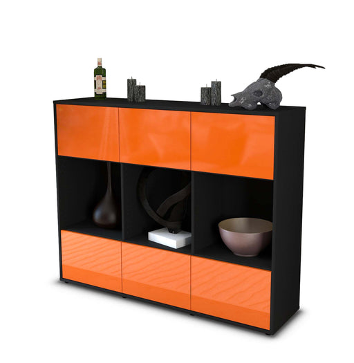 Highboard Suna, Orange Studio (136x108x35cm) - Stil.Zeit Möbel GmbH