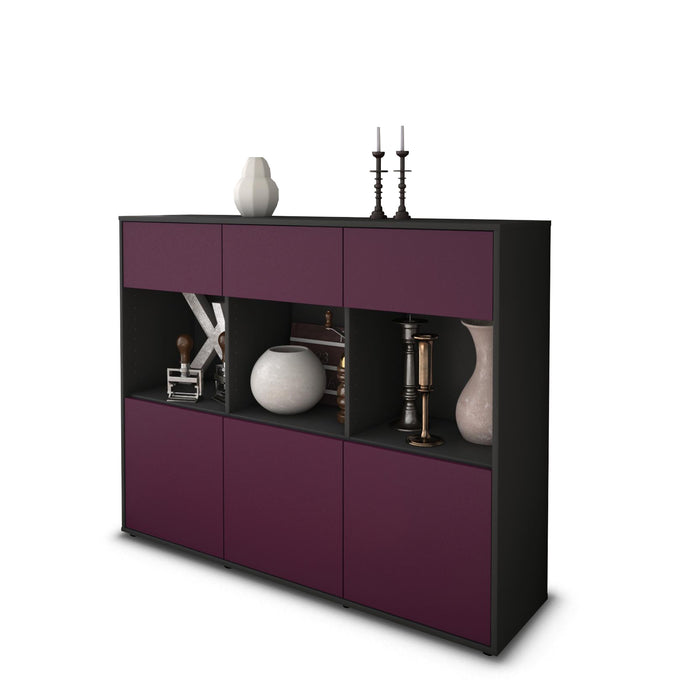 Highboard Tessa, Lila Studio (136x108x35cm) - Stil.Zeit Möbel GmbH