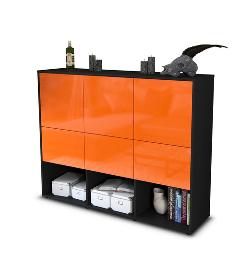 Highboard Zaccaria, Orange Studio (136x108x35cm) - Stil.Zeit Möbel GmbH