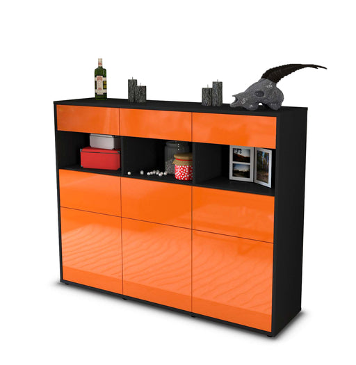 Highboard Tina, Orange Studio (136x108x35cm) - Stil.Zeit Möbel GmbH