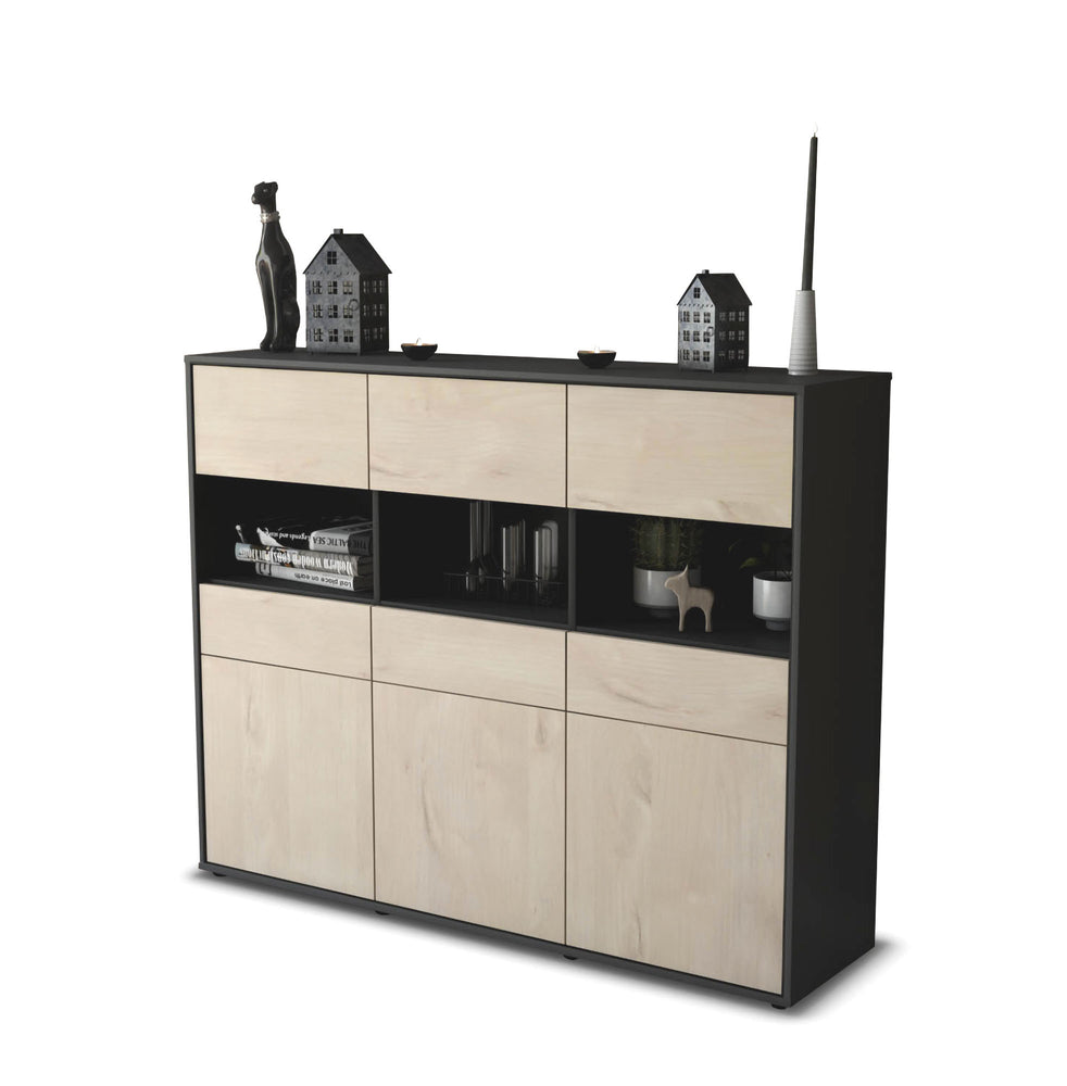 Highboard Tizia, Zeder Studio (136x108x35cm) - Stil.Zeit Möbel GmbH