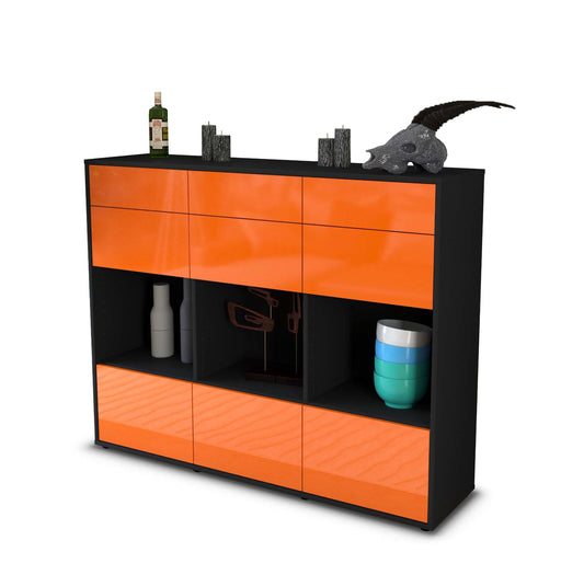 Highboard Tonja, Orange Studio (136x108x35cm) - Stil.Zeit Möbel GmbH