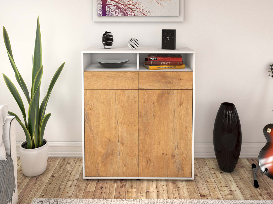 Highboard Ilaria, Eiche Front (92x108x35cm) - Stil.Zeit Möbel GmbH