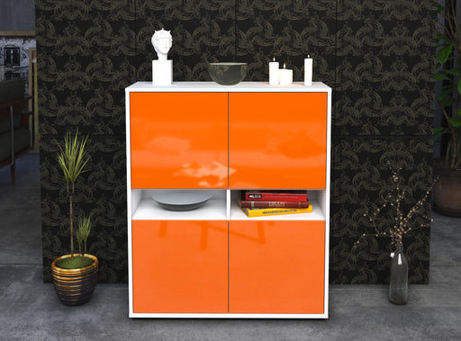 Highboard Innocenza, Orange Front (92x108x35cm) - Stil.Zeit Möbel GmbH