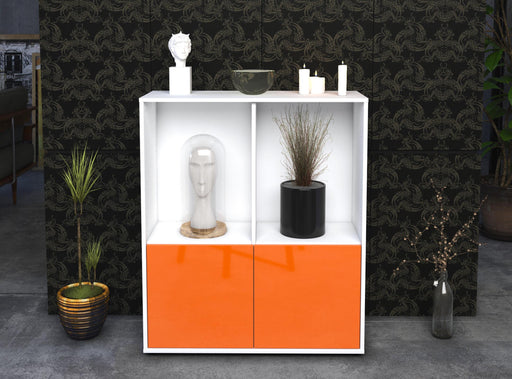 Highboard Ivona, Orange Front (92x108x35cm) - Stil.Zeit Möbel GmbH