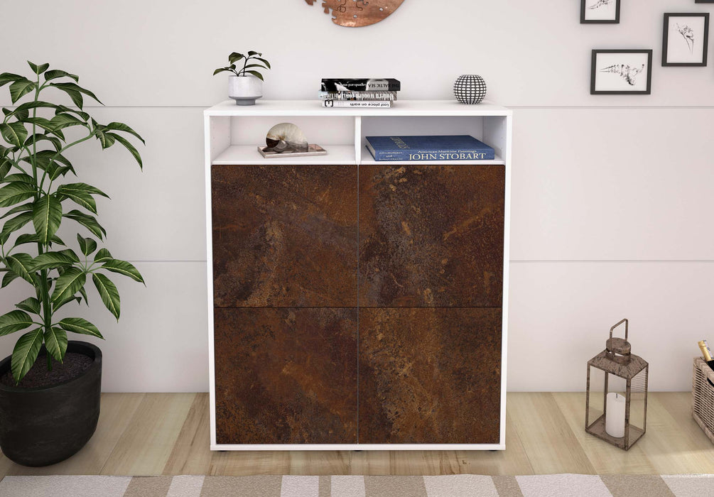 Highboard Jade, Rost Front (92x108x35cm) - Stil.Zeit Möbel GmbH