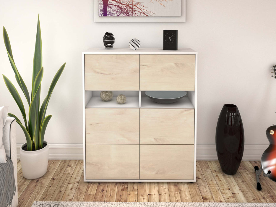 Highboard Jasmin, Zeder Front (92x108x35cm) - Stil.Zeit Möbel GmbH