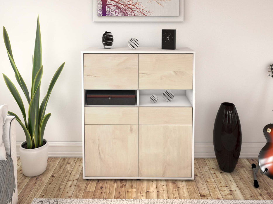 Highboard Josefina, Zeder Front (92x108x35cm) - Stil.Zeit Möbel GmbH