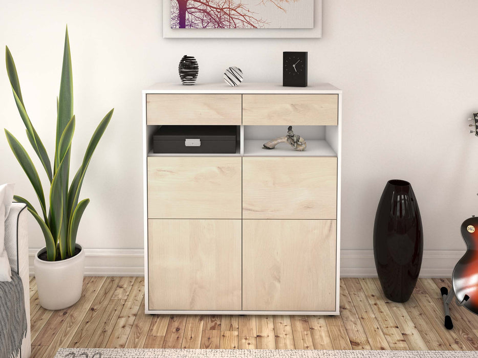 Highboard Juliana, Zeder Front (92x108x35cm) - Stil.Zeit Möbel GmbH