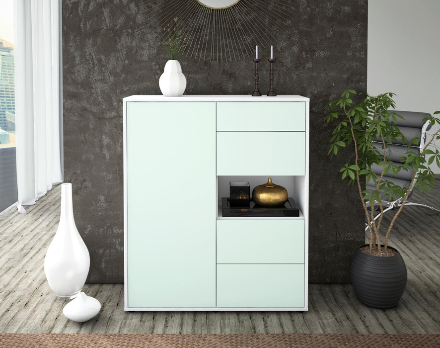 Highboard Larissa, Mint Front (92x108x35cm) - Stil.Zeit Möbel GmbH