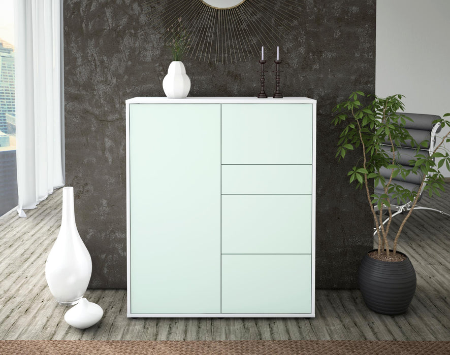 Highboard Leandra, Mint Front (92x108x35cm) - Stil.Zeit Möbel GmbH