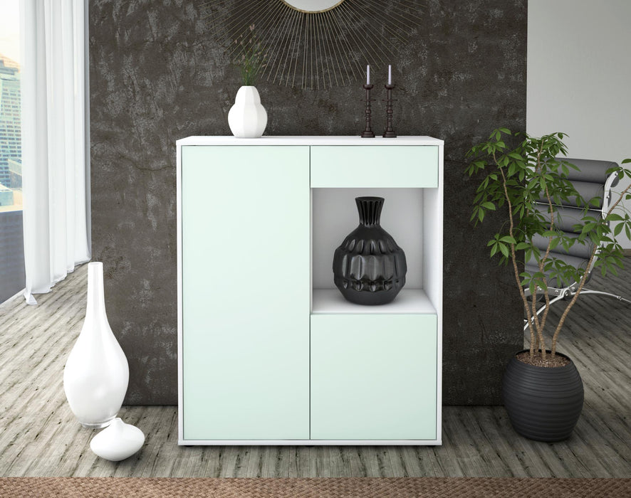 Highboard Lena, Mint Front (92x108x35cm) - Stil.Zeit Möbel GmbH