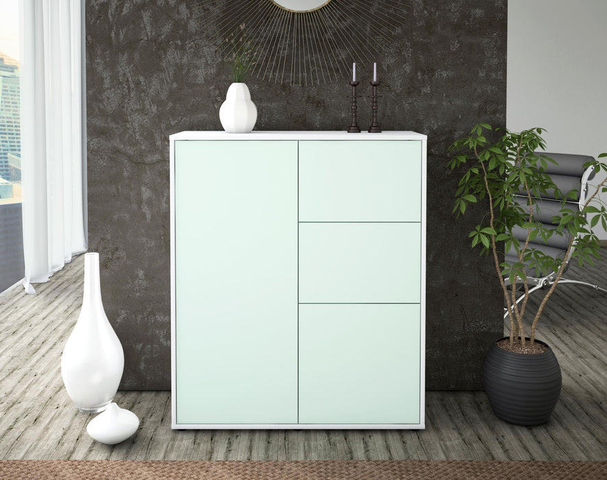 Highboard Letizia, Mint Front (92x108x35cm) - Stil.Zeit Möbel GmbH