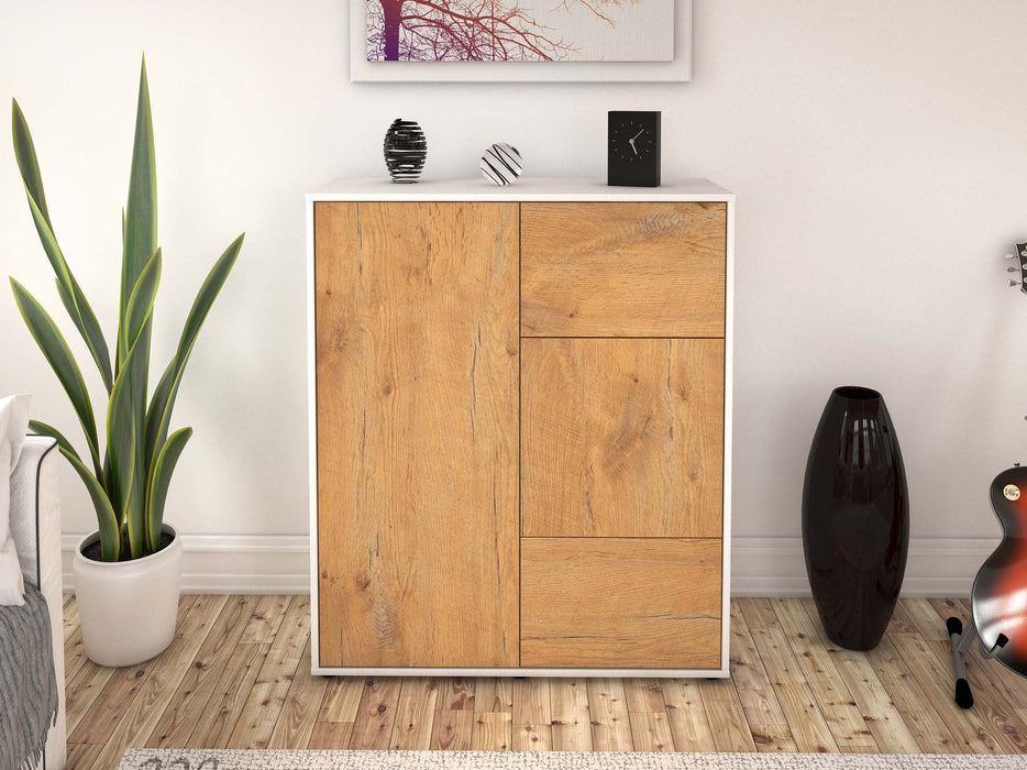 Highboard Lia, Eiche Front (92x108x35cm) - Stil.Zeit Möbel GmbH