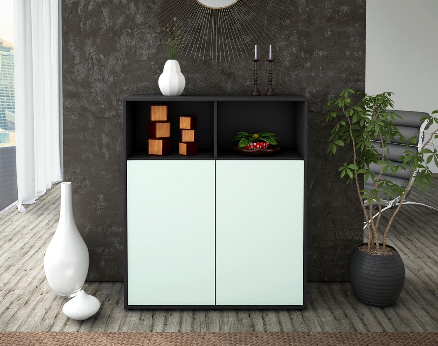 Highboard Giovanna, Mint Front (92x108x35cm) - Stil.Zeit Möbel GmbH