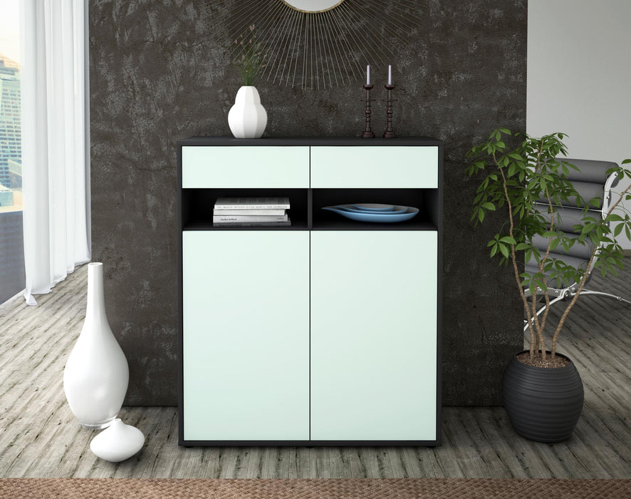 Highboard Ignazia, Mint Front (92x108x35cm) - Stil.Zeit Möbel GmbH