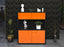 Highboard Imogen, Orange Front (92x108x35cm) - Stil.Zeit Möbel GmbH