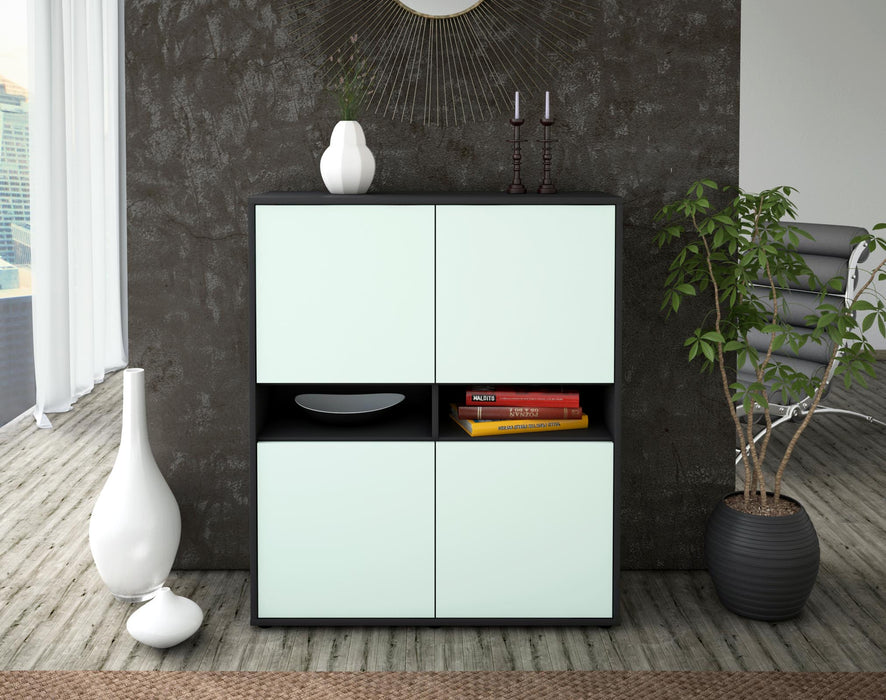 Highboard Innocenza, Mint Front (92x108x35cm) - Stil.Zeit Möbel GmbH