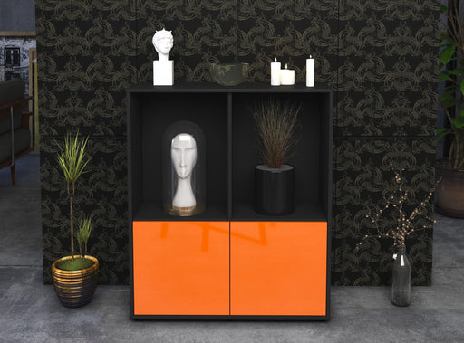 Highboard Ivona, Orange Front (92x108x35cm) - Stil.Zeit Möbel GmbH