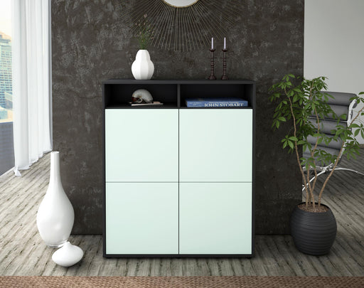 Highboard Jade, Mint Front (92x108x35cm) - Stil.Zeit Möbel GmbH