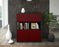 Highboard Joelina, Bordeaux Front (92x108x35cm) - Stil.Zeit Möbel GmbH