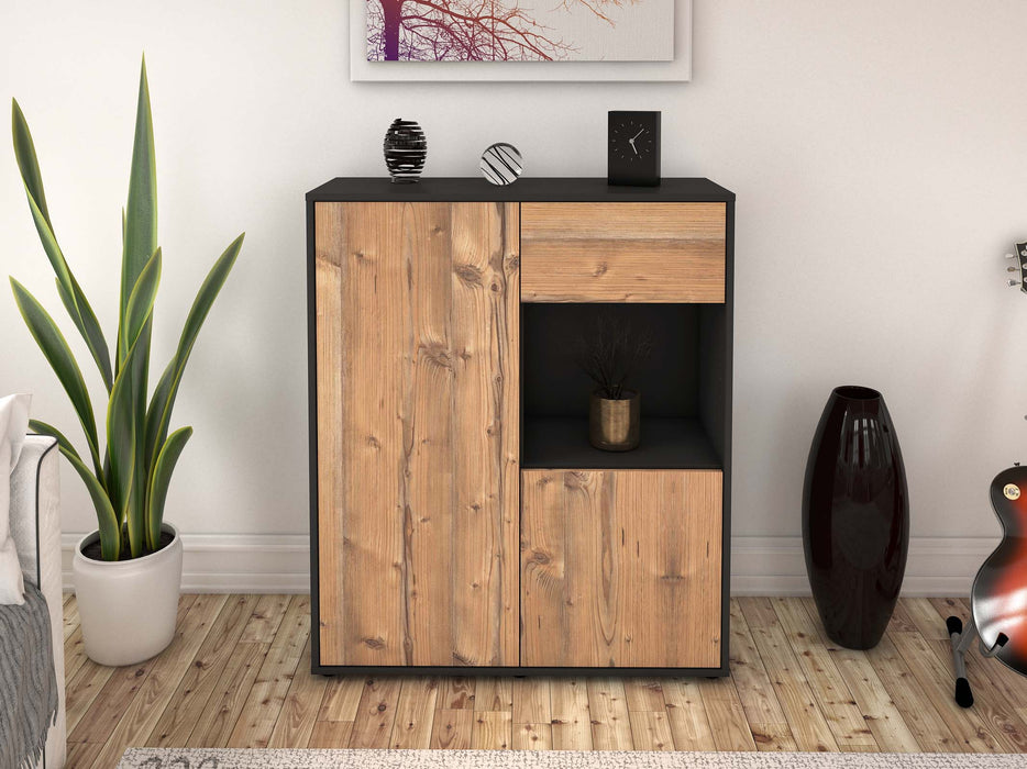 Highboard Lisa, Pinie Front (92x108x35cm) - Stil.Zeit Möbel GmbH