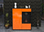 Highboard Lorena, Orange Front (92x108x35cm) - Stil.Zeit Möbel GmbH
