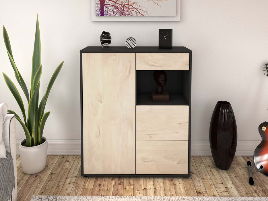 Highboard Lucia, Zeder Front (92x108x35cm) - Stil.Zeit Möbel GmbH