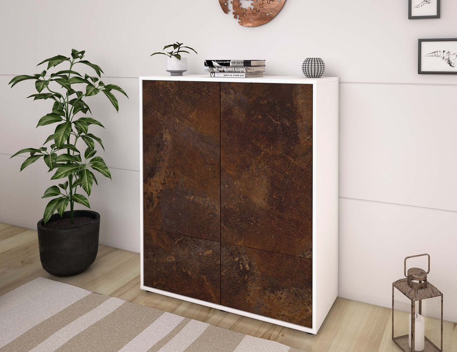 Highboard Ida, Rost Seite (92x108x35cm) - Stil.Zeit Möbel GmbH