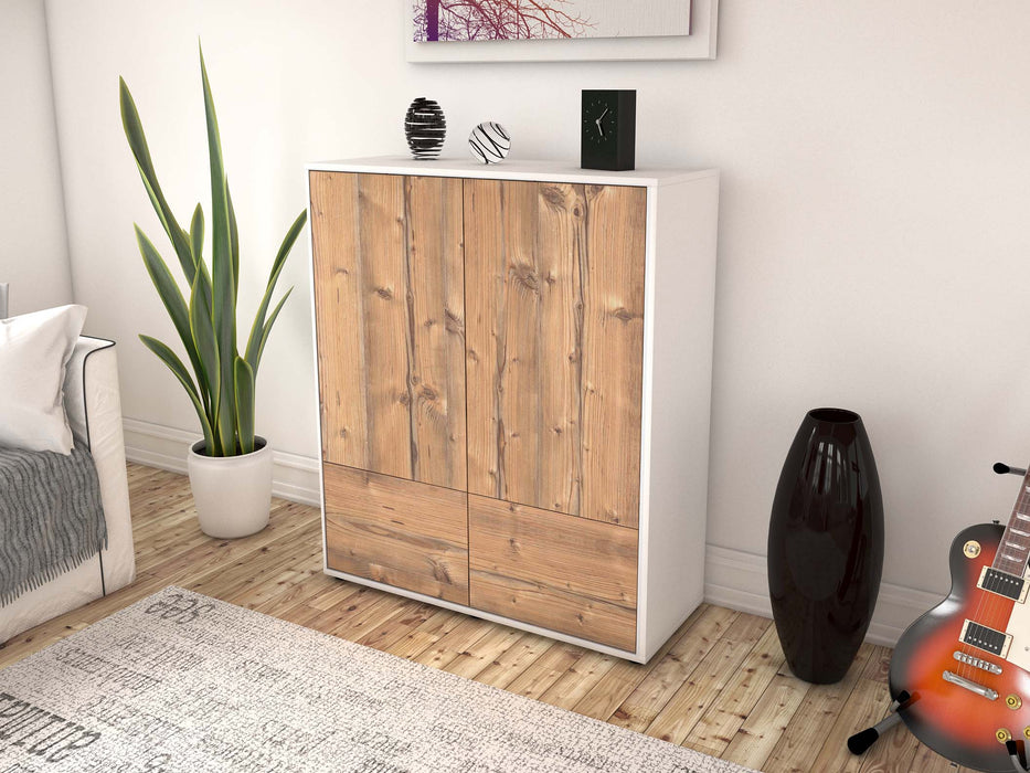 Highboard Ida, Pinie Seite (92x108x35cm) - Stil.Zeit Möbel GmbH