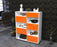 Highboard Lucienne, Orange Seite (92x108x35cm) - Stil.Zeit Möbel GmbH