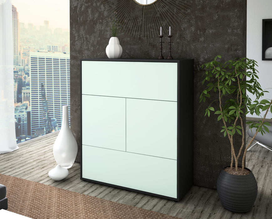 Highboard Irene, Mint Seite (92x108x35cm) - Stil.Zeit Möbel GmbH